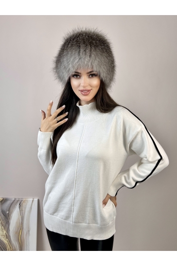 Шапка женская из блюфроста