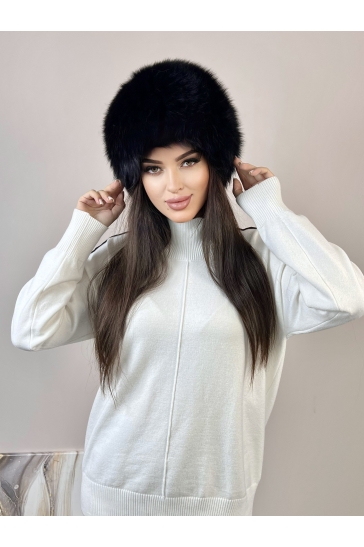 Шапка женская из песца