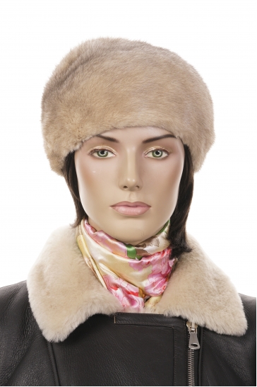 Шапка женская из норки