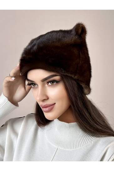 Шапка женская из норки