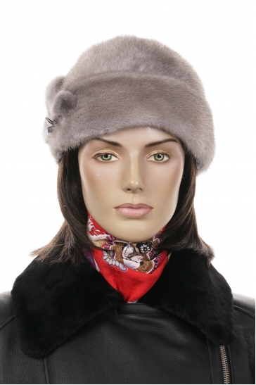 Шапка женская из норки