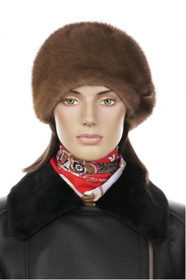 Шапка женская из норки