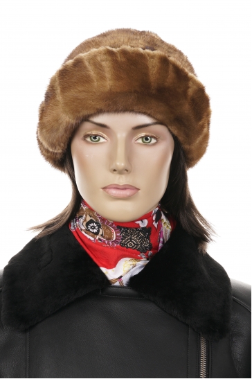 Шапка женская из норки