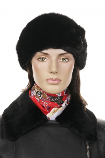 Шапка женская из норки