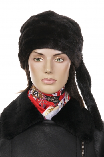 Шапка женская из норки