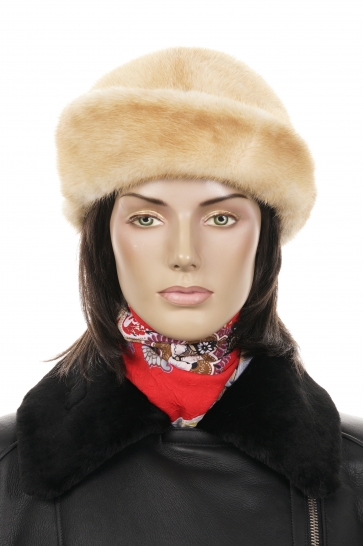 Шапка женская из норки