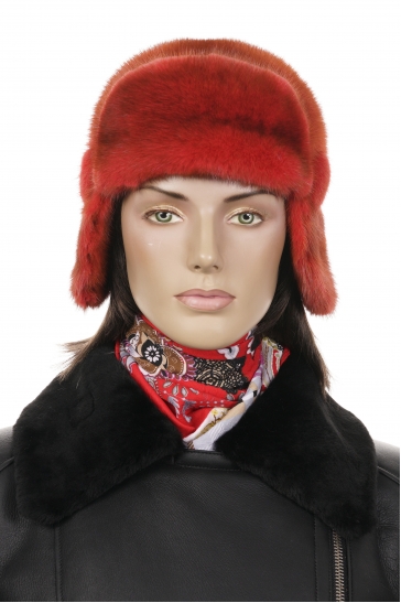Шапка женская из норки