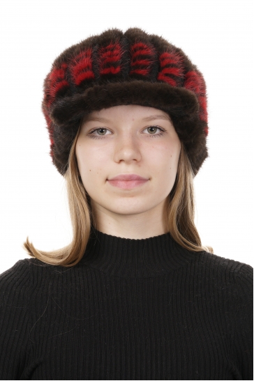 Шапка женская из норки