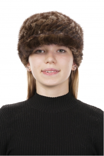 Шапка женская из норки