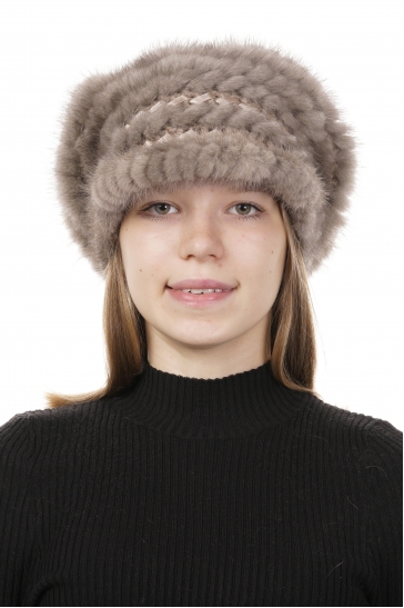 Шапка женская из норки