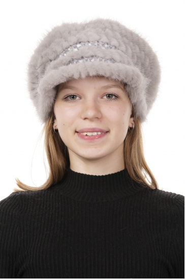 Шапка женская из норки