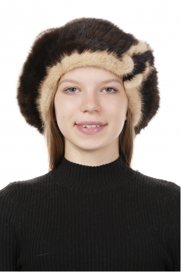 Шапка женская из норки