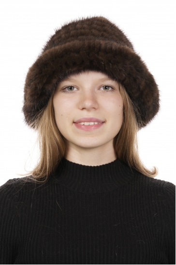 Шапка женская из норки