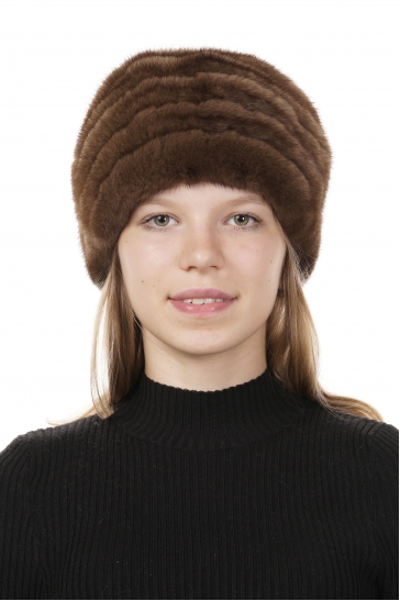 Шапка женская из норки