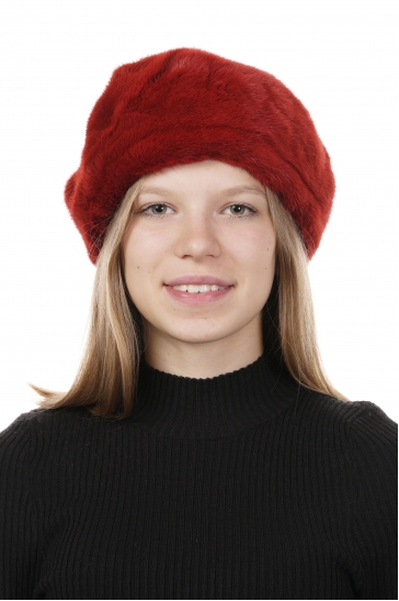 Шапка женская из норки