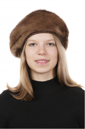 Шапка женская из норки
