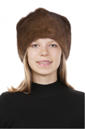 Шапка женская из норки