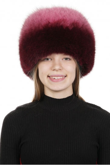 Шапка женская из песца