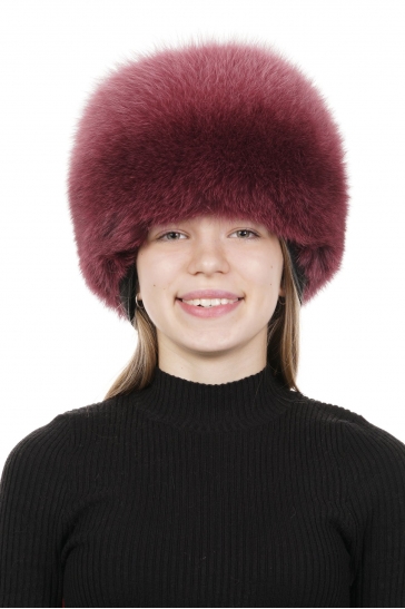 Шапка женская из песца