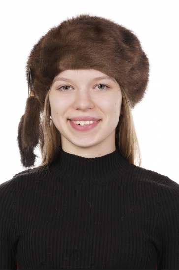 Шапка женская из норки