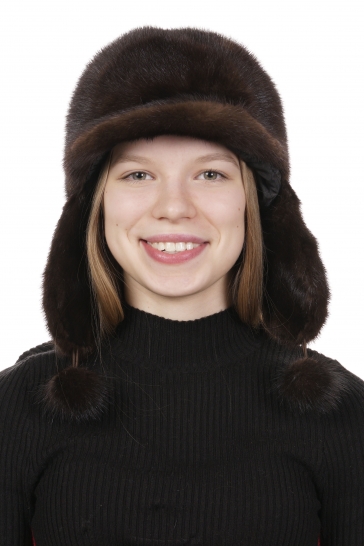 Шапка женская из норки