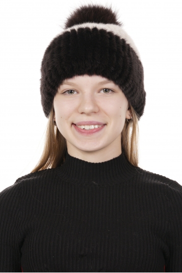 Шапка женская из норки