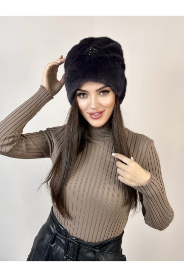 Шапка женская из норки